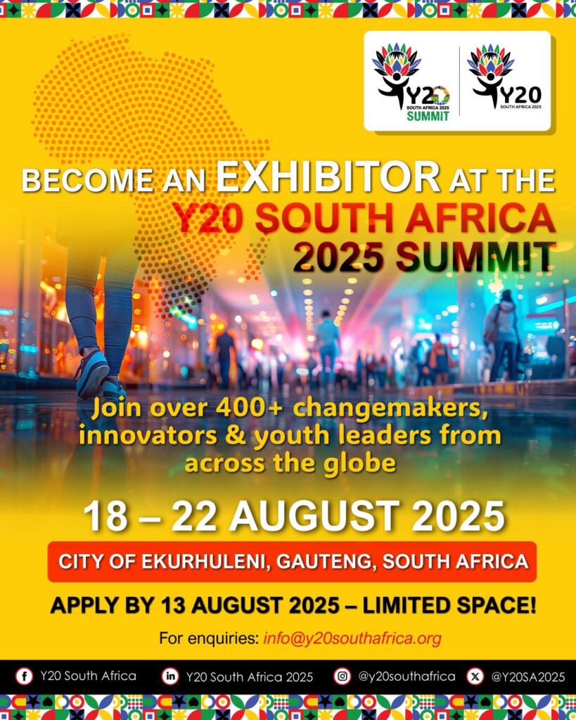 Y20 South Africa invites exhibitorss